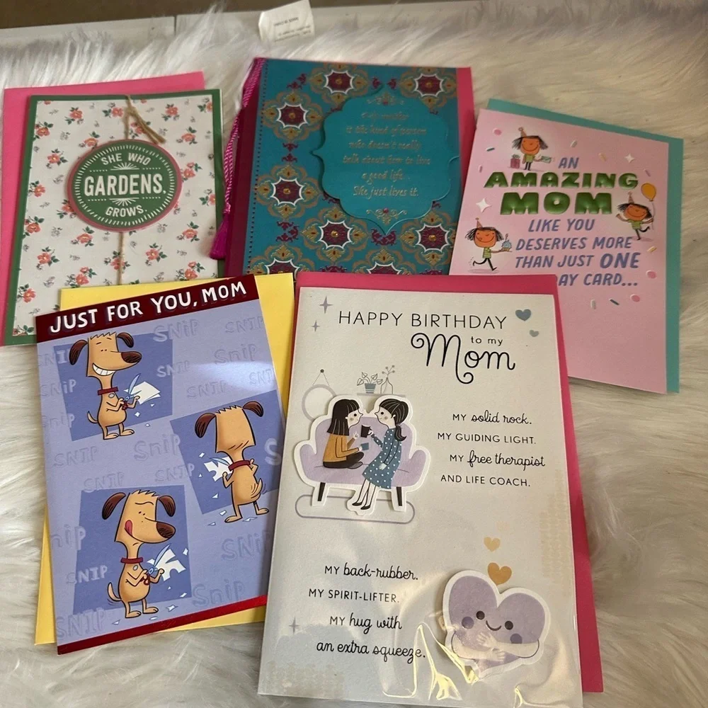 🩵5/$8 Assorted Mother's birthday Greeting Cards